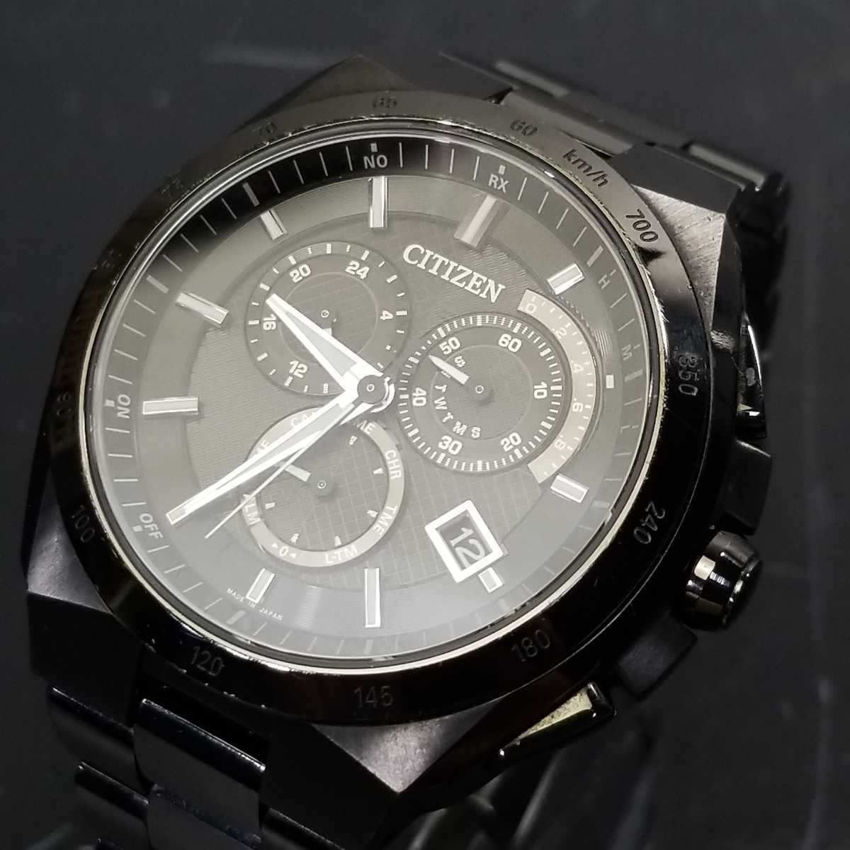 377同梱NG CITIZEN クロノグラフ 腕時計 チタン 電波時計 E610-T018513 