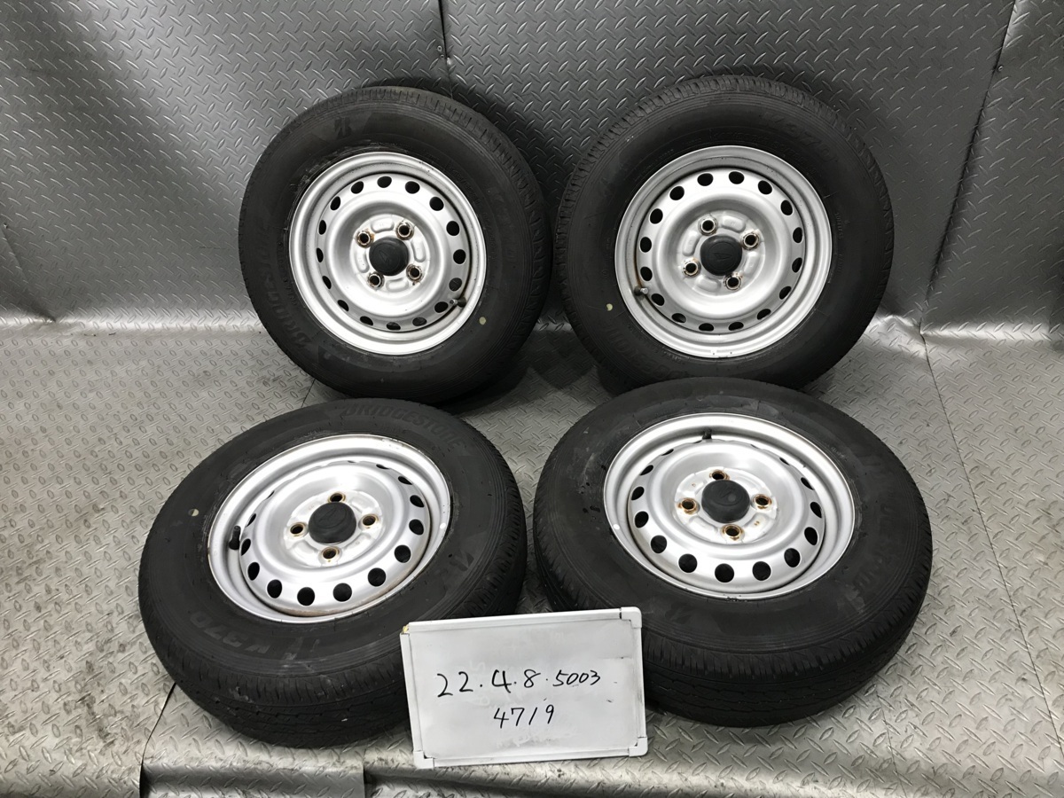 【安い，お得】 BS 夏 2020年製 S321V ダイハツ ハイゼット 純正 12インチ スチール ホイール 4本 4J+45 PCD100 4穴 ハブ54 145/80R12 80/78N LT(ラジアルタイヤ)｜売買されたオークション情報、yahooの商品情報をアーカイブ 4穴