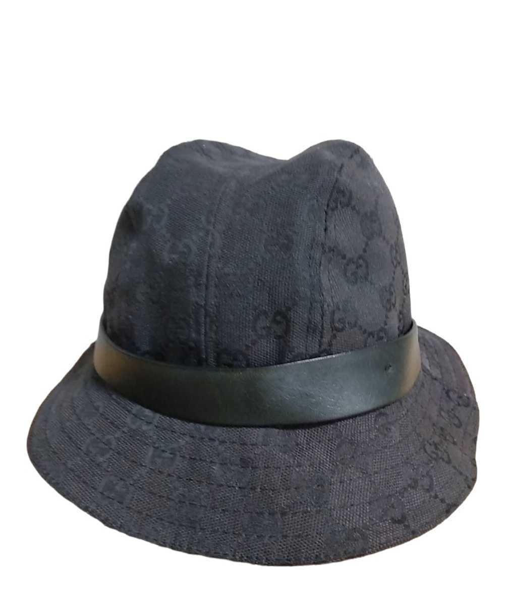 バケットハット GUCCI グッチ - GG柄 帽子 ブラック 黒 イタリア製 メルカリ キャンバス レディース GGキャンバス Mサイズ ハット (GUCCI&frasl;ハット