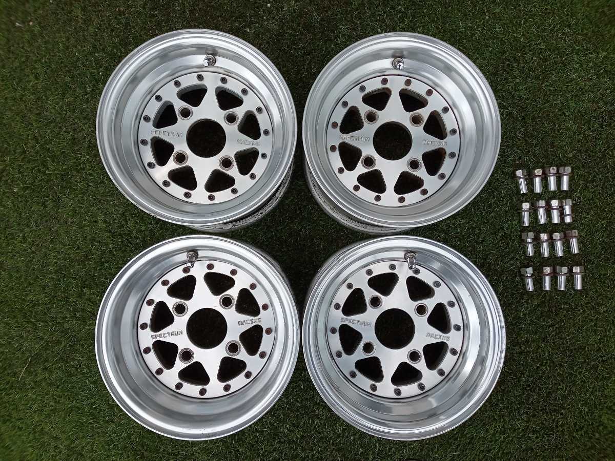 スペクトラム ホイール 6J 10インチ ナット付き ミニ 送料無料(社外品  