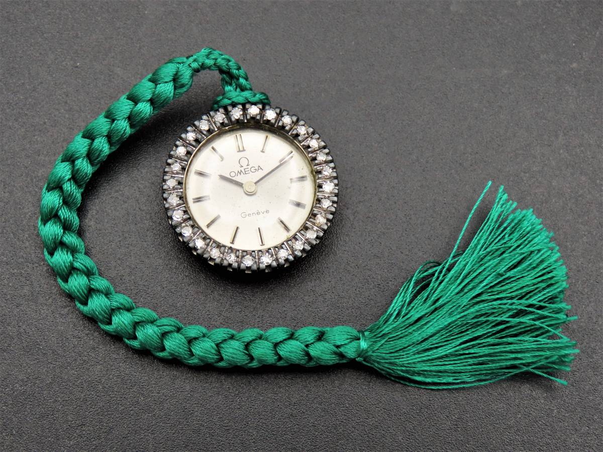 安い ストア通販 1円～! 稼動品 OMEGA オメガ ジュネーブ ダイヤベゼル
