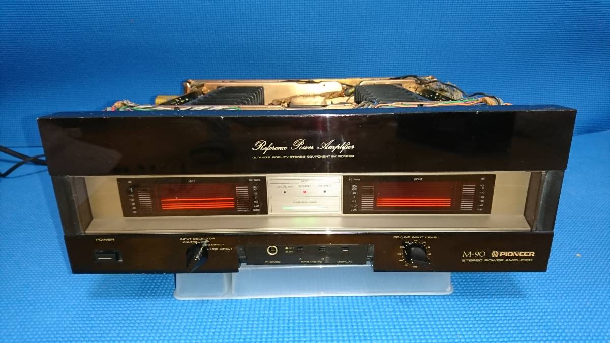 PIONEER M-90 パワーアンプ 通電のみ ジャンク ジャンク品 PIONEER パワーアンプ M-90 Pioneer パイオニア ステレオ