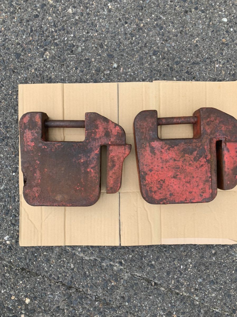 ヤンマーに使用してました トラクター 用ウェイト 2個セット (おもり