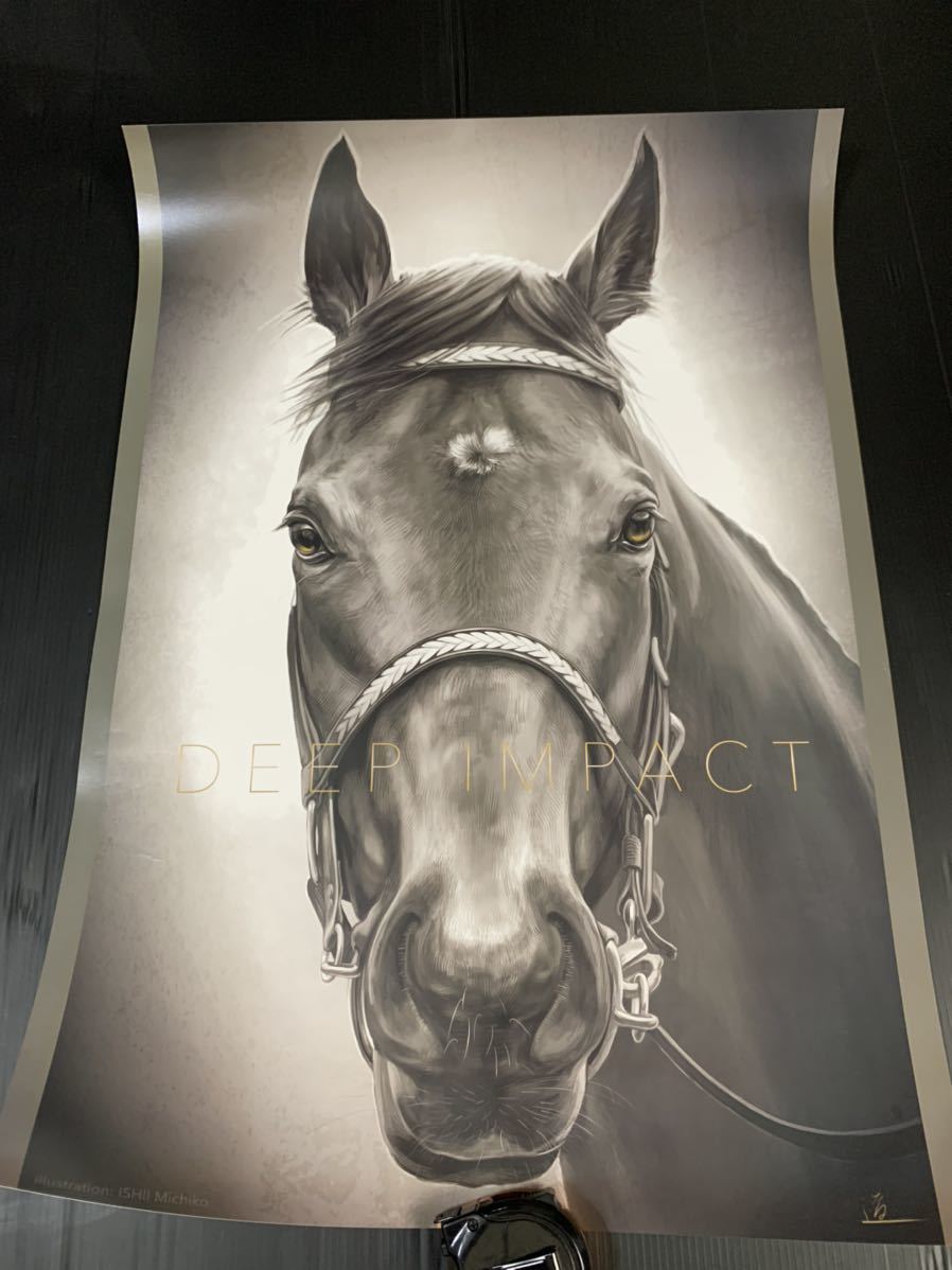 JRA 競馬 ディープインパクト 英雄 武豊 イラストポスター(競馬)｜売買