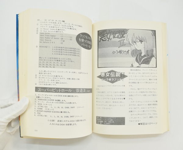 希少 RPG&AVG パソコンゲーム 完全攻略全解答本 PC-8801 日本文芸社 