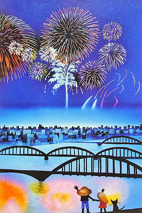 レフグラフ Yahoo!オークション 美品 188⁄500 ED; 藤城清治『コスモス