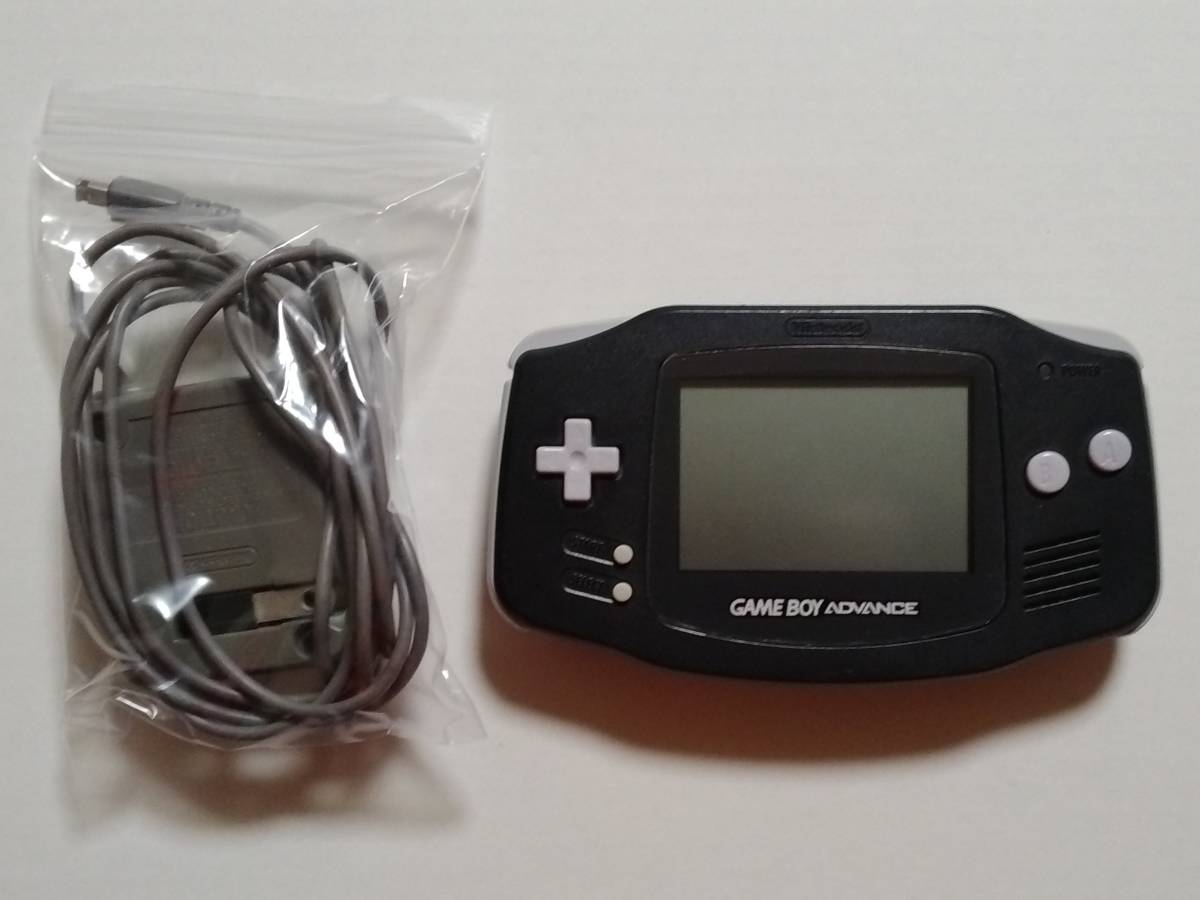 GBA ゲームボーイアドバンス 本体 アダプター付き 動作確認済 GBA