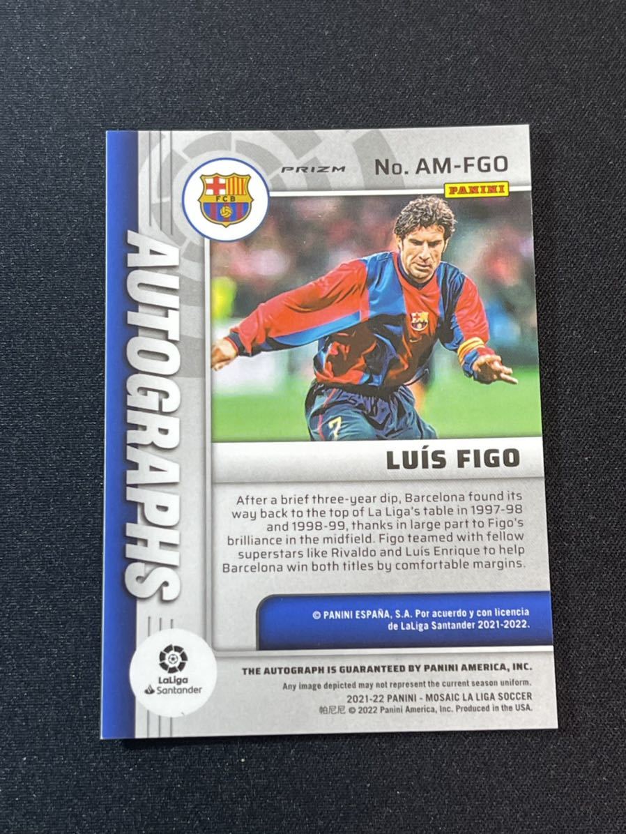 Luis Figo【21/22 Panini Mosaic La Liga】Auto | FC Barcelona 