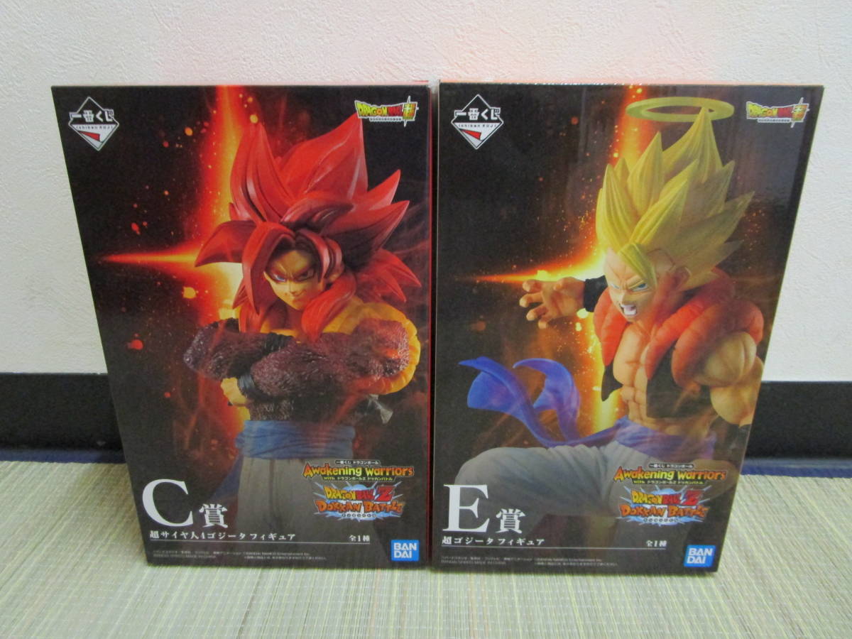 新品未開封 一番くじ ドラゴンボール ドッカンバトル C賞 超サイヤ人4ゴジータフィギュア E賞 超ゴジータフィギュア 2種セット