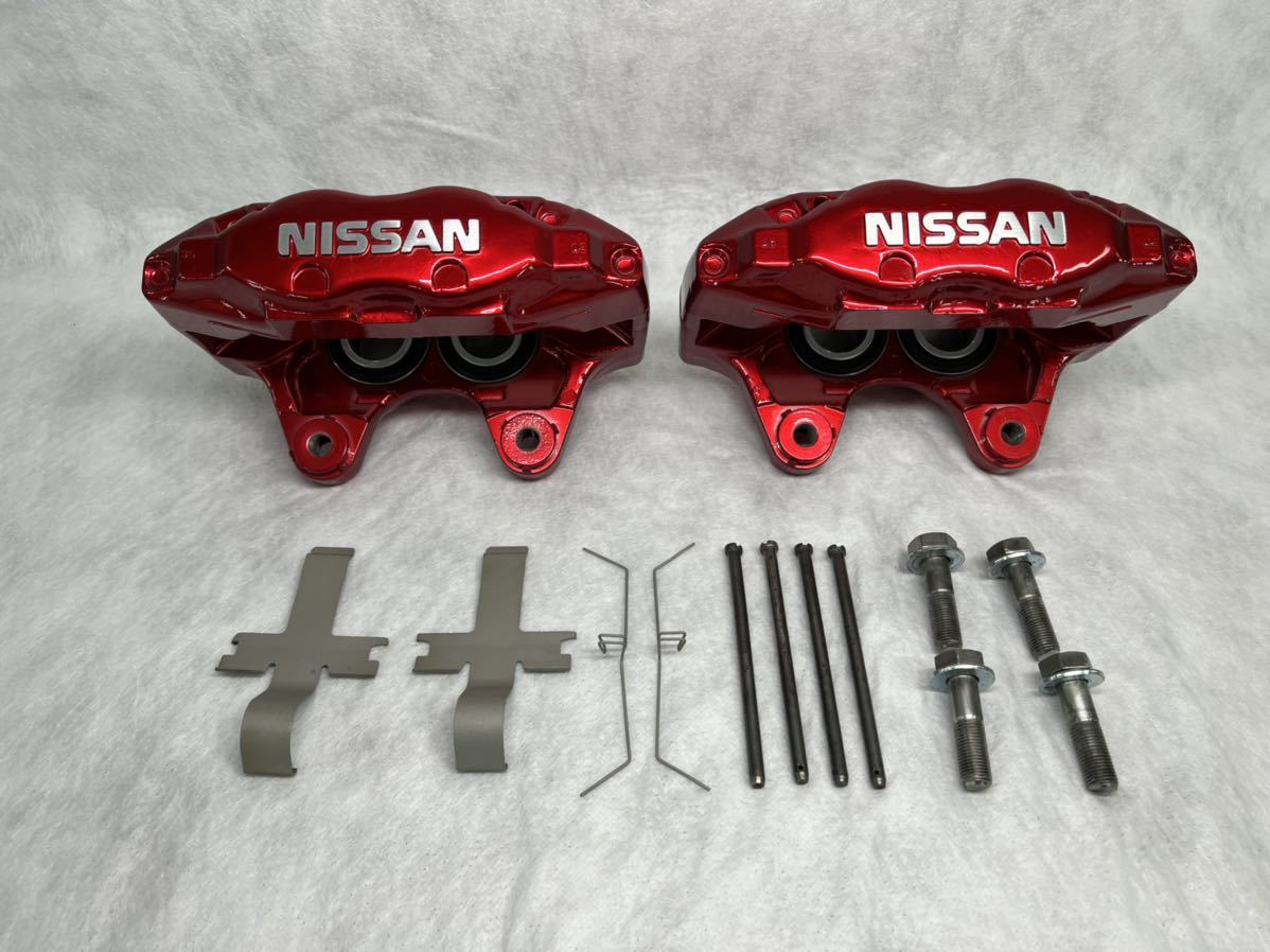 NISSAN フロントブレーキキャリパー 赤 GTR32 O/H済み 1円売り切り