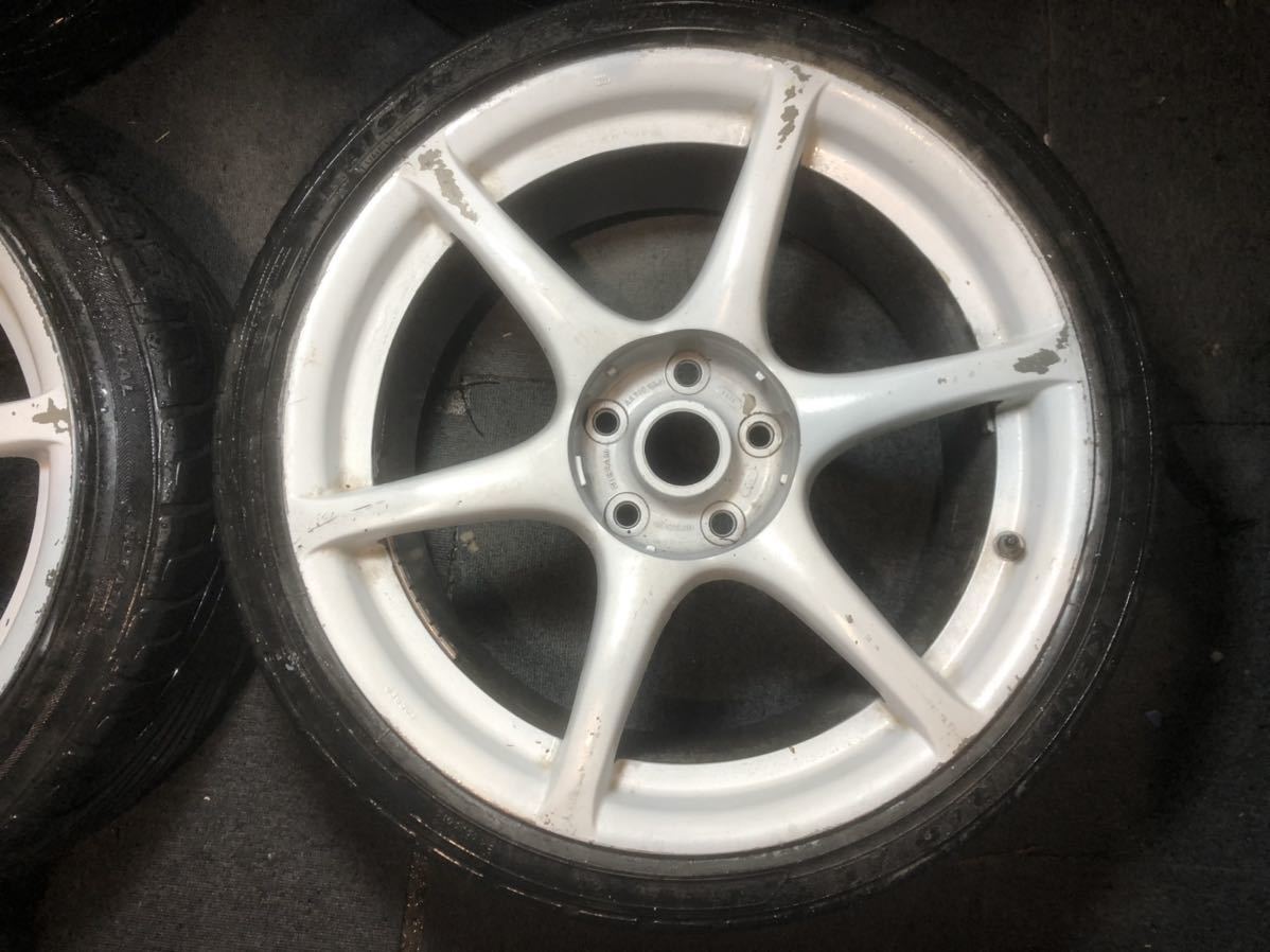 BNR34 R34 GT-R 18inch 9.0jj+30 5H PCD114.3 タイヤホイール4本セット