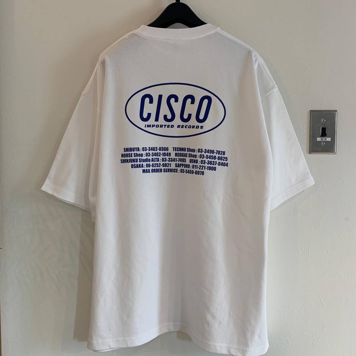 限定SALE，正規品 CISCO RECORDS シスコレコード ビックシルエット Tシャツ ホワイト/M ラップT ヒップホップT(Tシャツ)｜売買されたオークション情報、yahooの商品情報をアーカイブ公開 - オークファン Tシャツ