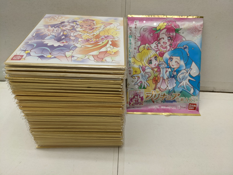 処分 大量 バンダイ プリキュア 色紙ART アート ミニ色紙 71枚セット
