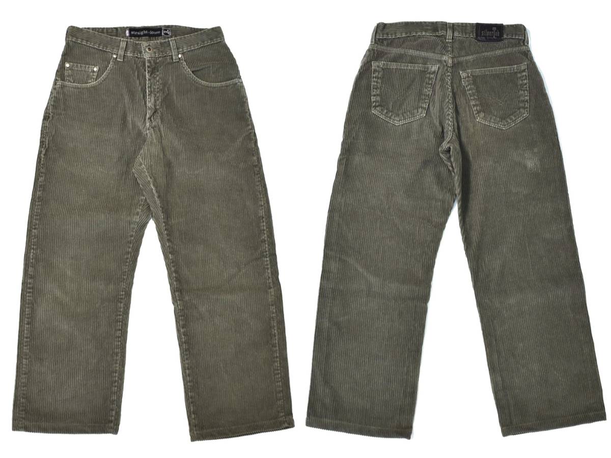 LEVI'S Silver Tab コーデュロイバギーパンツ緑 Levi's Silver Tab
