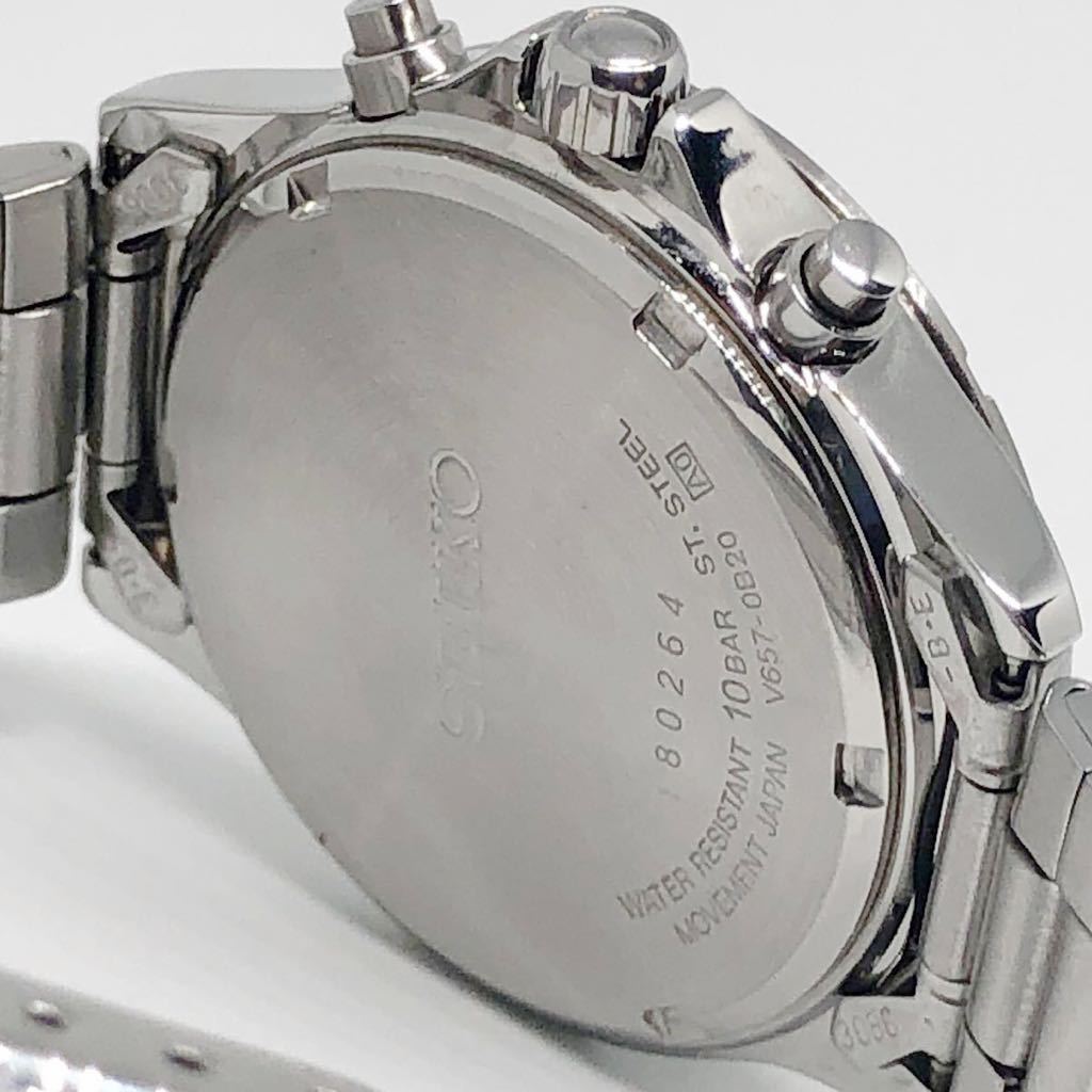 即決/送料無料】 SEIKO V657-0B20 セイコークロノグラフ 90年代 