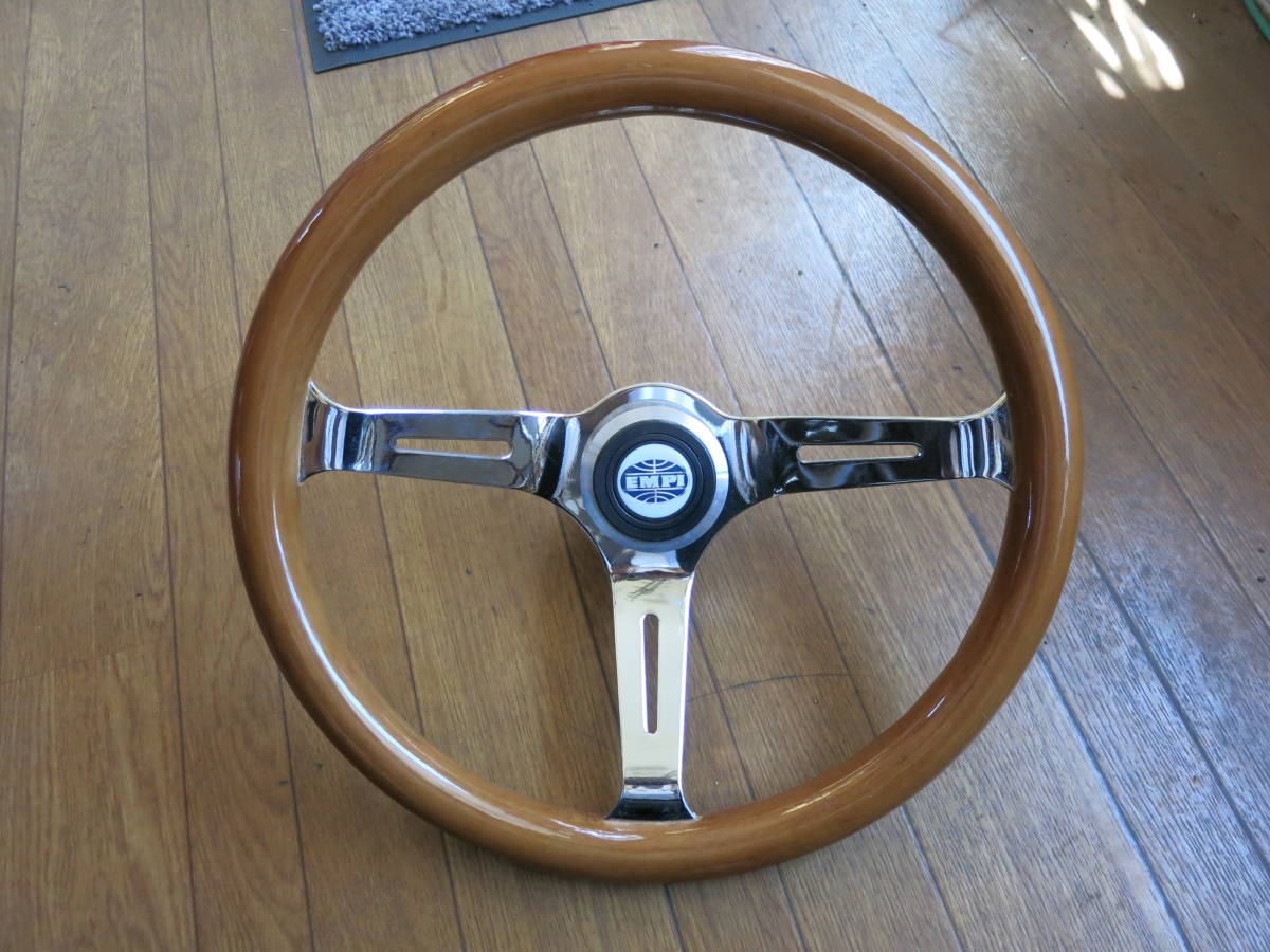 車 空冷VW ビートル / タイプ3 純正ステアリングホイール（ブラック