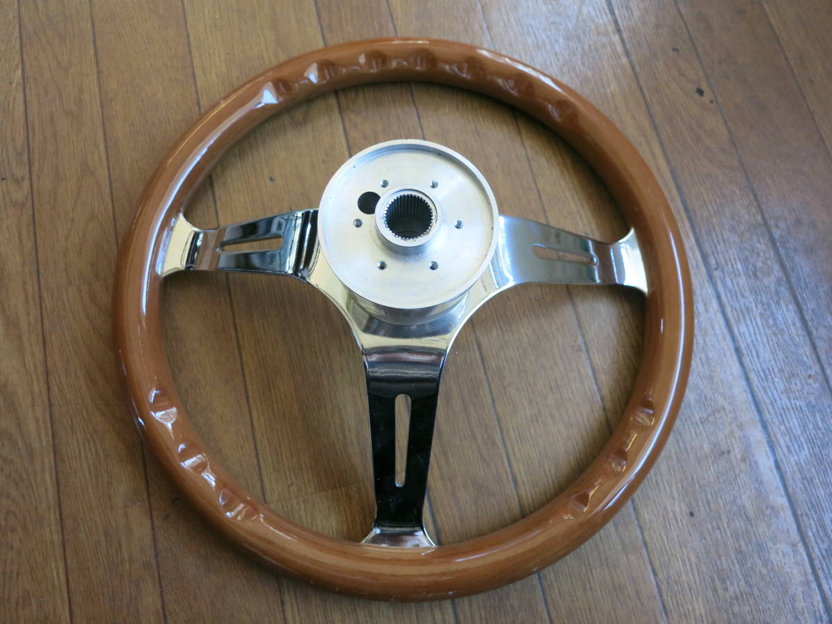 車 空冷VW ビートル / タイプ3 純正ステアリングホイール（ブラック