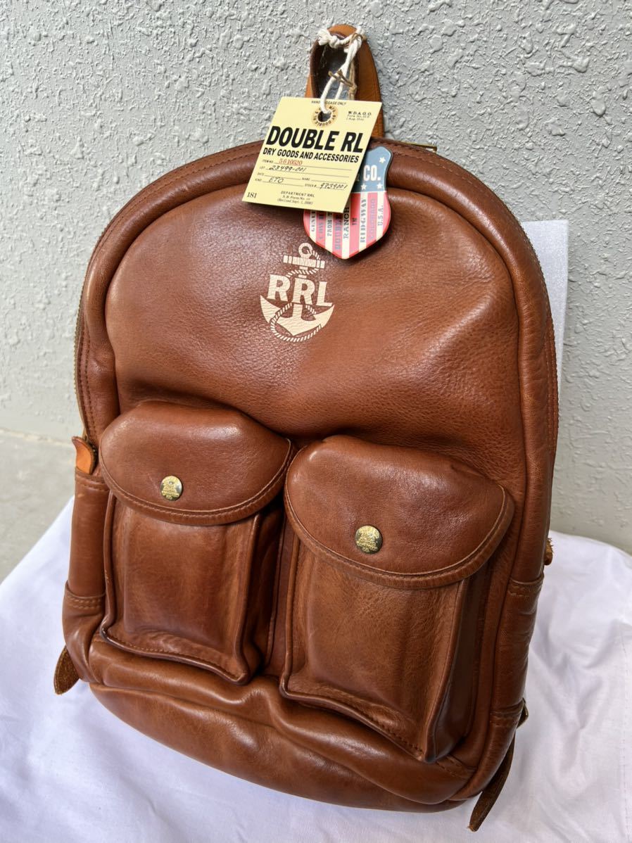 新品】RRL ダブルアールエル レザー リュック バックパック レザー