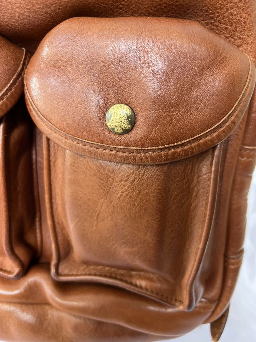 新品】RRL ダブルアールエル レザー リュック バックパック レザー
