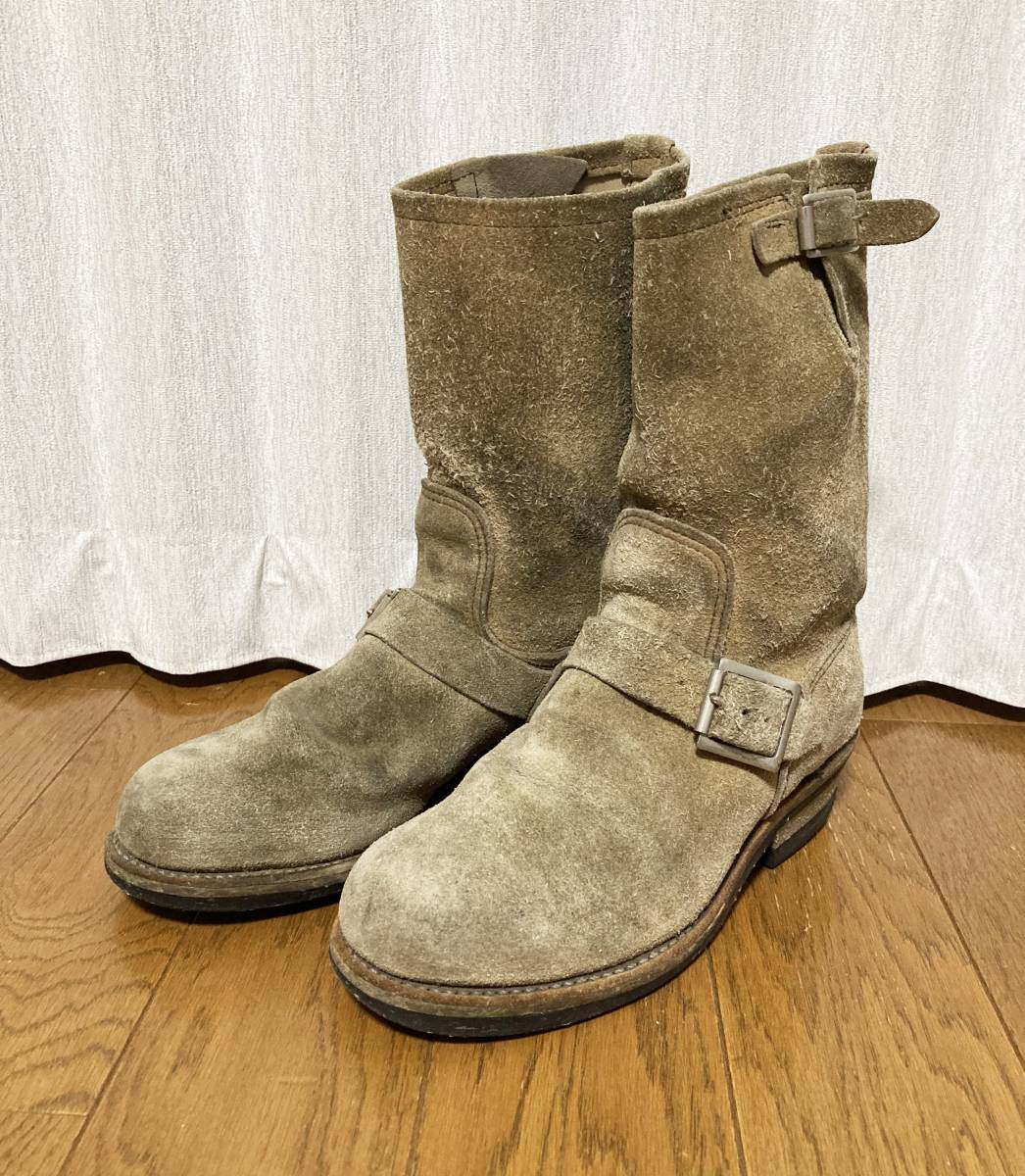 90s REDWING] PT91 8268 低バックル スチールトゥ スウェードレザー 