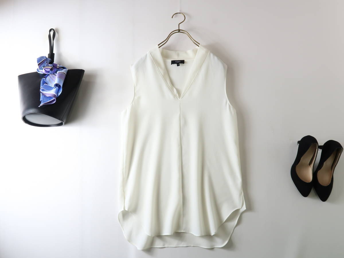 超美品☆1.4万☆2021年モデル☆セオリー Theory☆洗える ラウンドヘム 