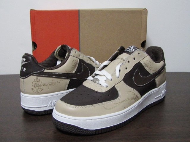 新品未使用 2005 NIKE AIR FORCE 1 LOW Mr Cartoon 3rd LINEN BAROQUE BROWN 307334-221 US9.5 ナイキ エアフォース ミスター カートゥーン