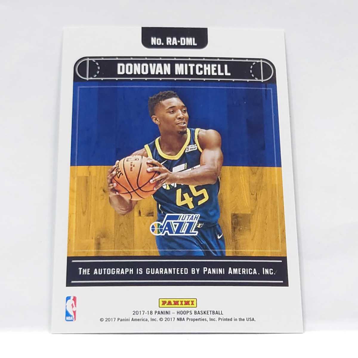 特別割引中 Panini 2017-18 HOOPS Donovan Mitchell Rookie Auto