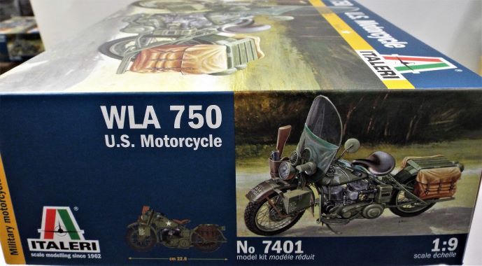イタレリ】1/9 アメリカ軍 軍用バイク WLA 750 (軍用 単車) の組み立て