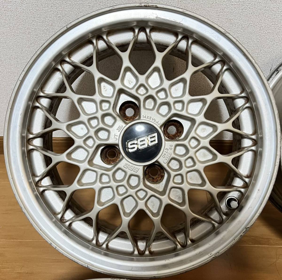 中古 bbs 希少 BBS 軽量 旧車 当時物 14インチ5.5J オフセット40 4穴 
