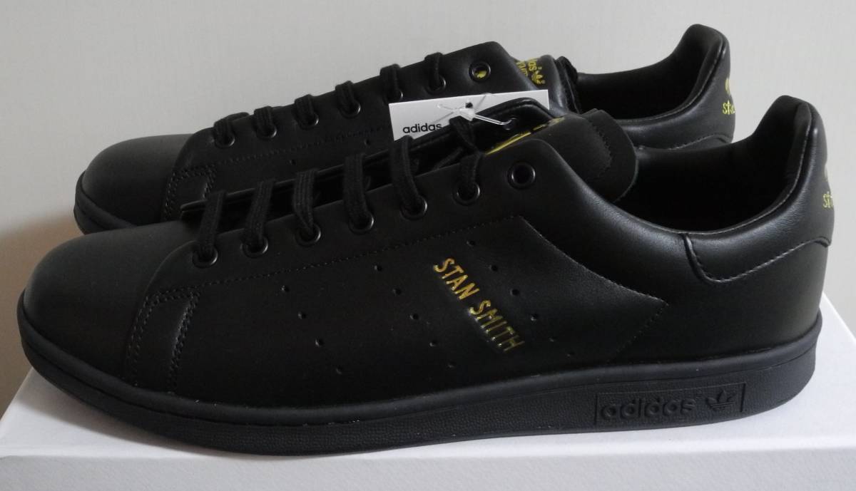 新品 スタンスミス リコン 2020年製 JP28.5cm 黒 FZ5467 天然皮革 生産  
