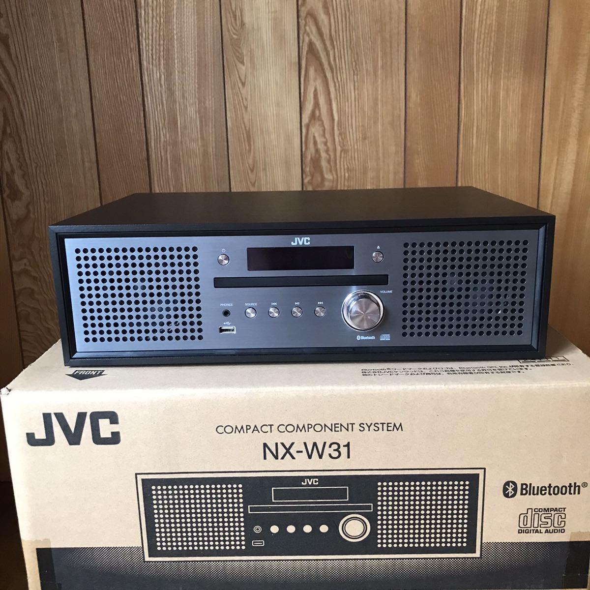 NX-W31 コンパクトコンポーネントシステム JVC ブラック [Bluetooth