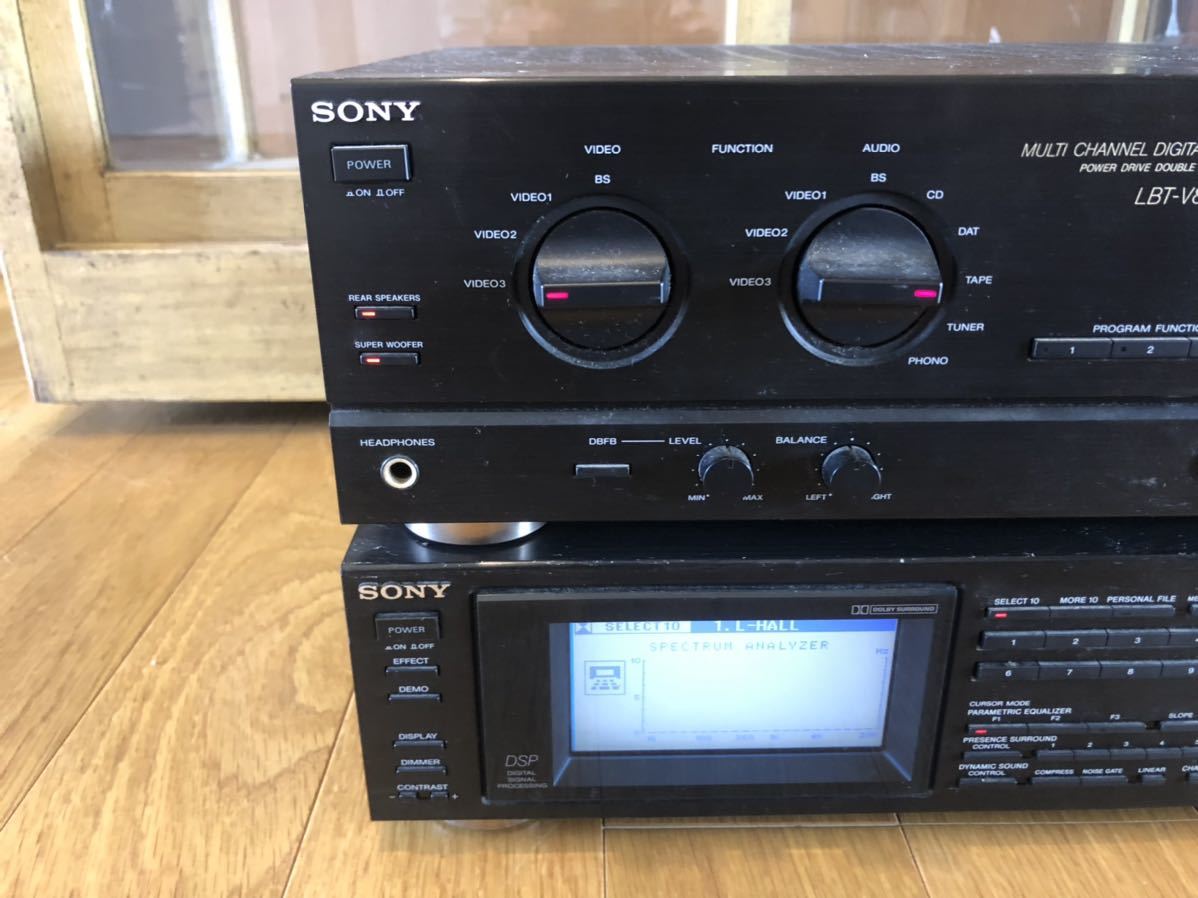 Sony SDP-V810 TA-V810 ステレオアンプ プリメインアンプ オーディオ 通電確認済み コンポ LBT-V810 ジャンク ...