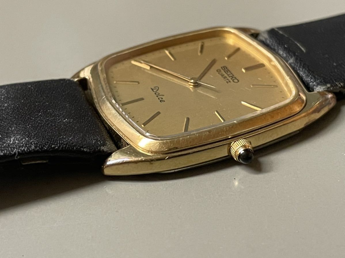 1円～◇ セイコー SEIKO クォーツ Dolce ドルチェ 6030-5260 スクエア