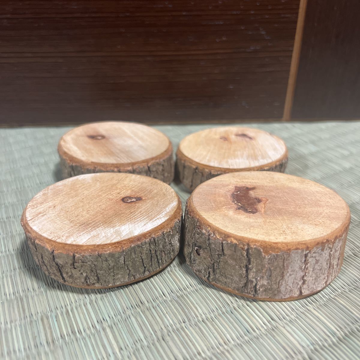 楠の木 クスノキ 小さな切り株 ウッドクラフト ジオラマ 4個入り(木工、竹工芸)|売買されたオークション情報、yahooの商品情報を ...
