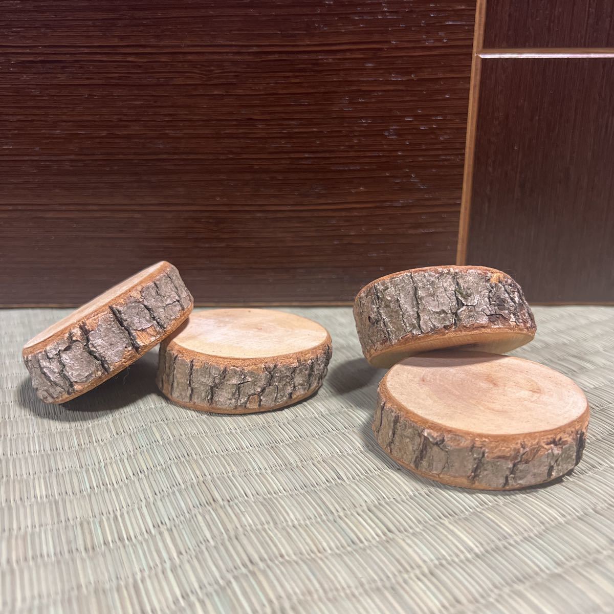 楠の木 クスノキ 小さな切り株 ウッドクラフト ジオラマ 4個入り(木工、竹工芸)|売買されたオークション情報、yahooの商品情報を ...