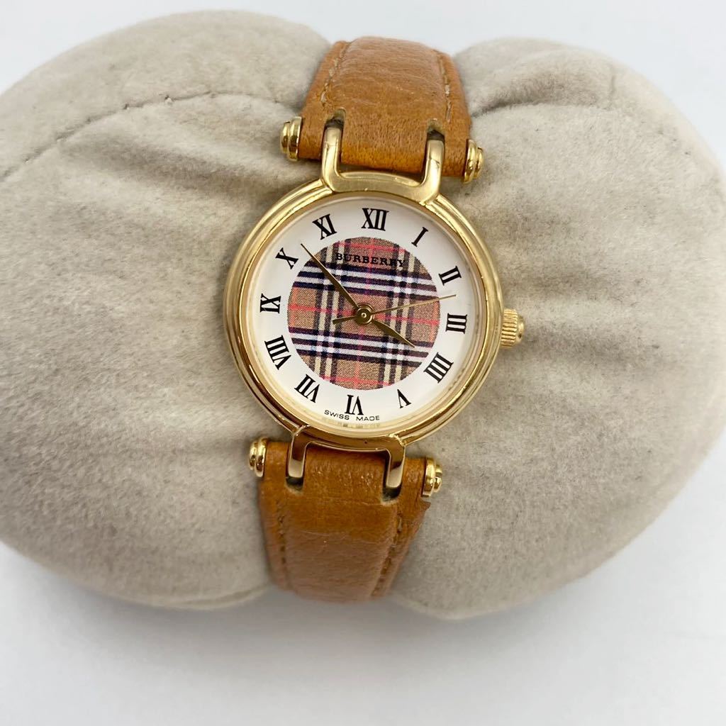 大得価，限定SALE K8.25NI-k18☆バーバリー☆Burberryレディース腕時計