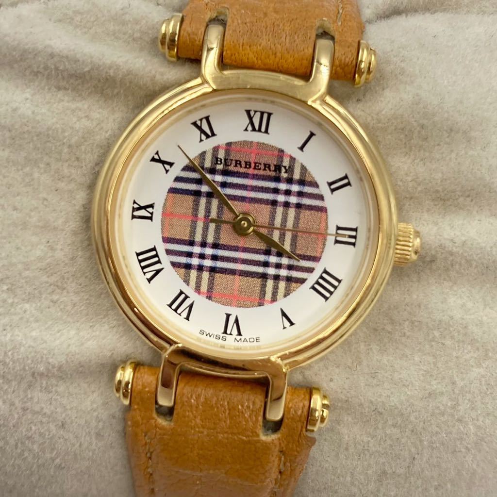大得価，限定SALE K8.25NI-k18☆バーバリー☆Burberryレディース腕時計