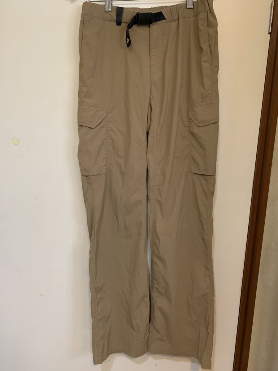 ★即決　モンベル トレッキングパンツ ストレッチカーゴパンツ レディースS-L タン　アウトドアパンツ送料210円