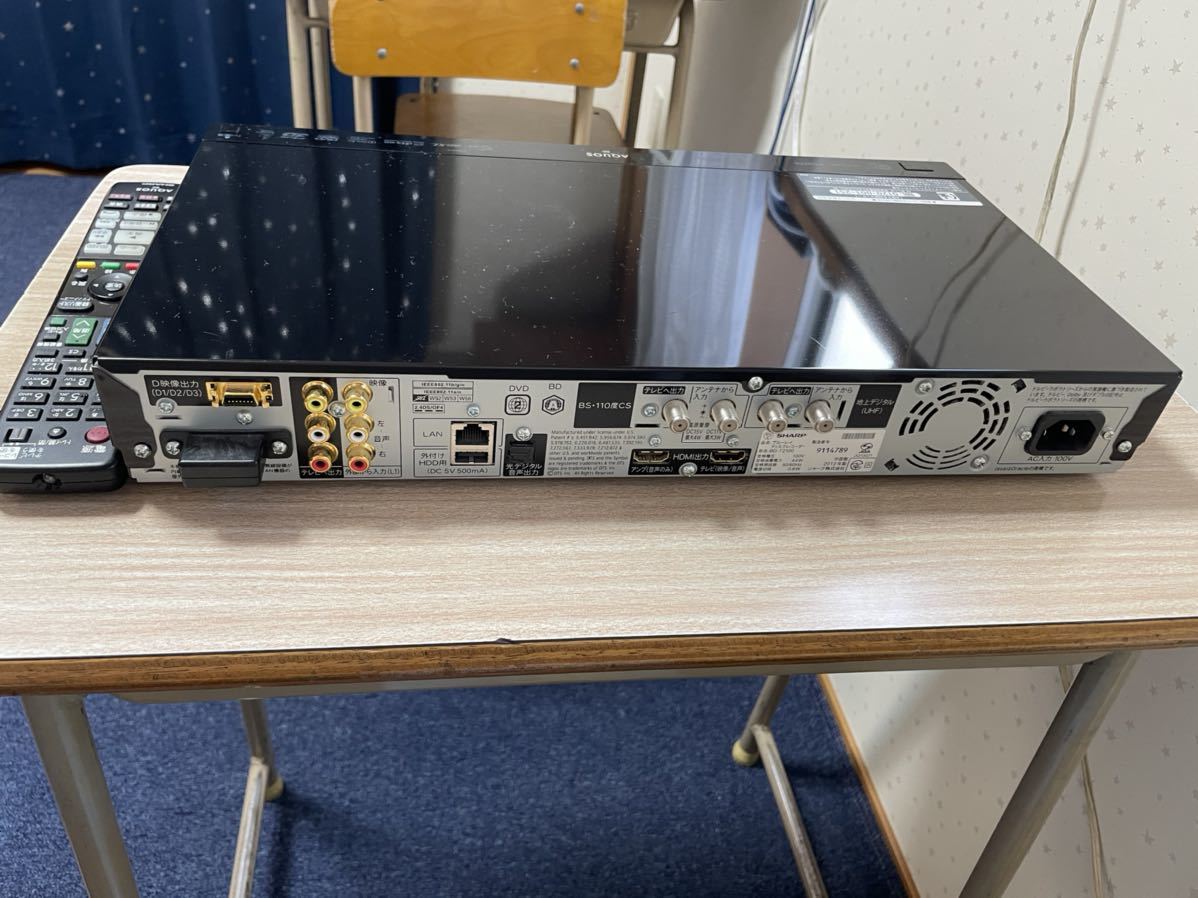 SHARP シャープ BD-T2100 ブルーレイ ディスクレコーダー 2012年製