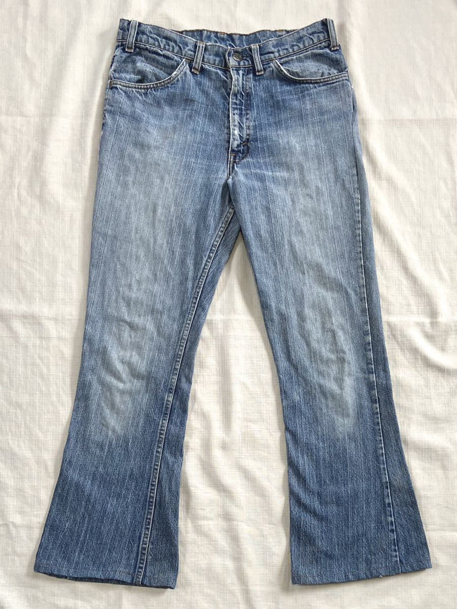 【数量限定，安い】 BIGE 直後 初期 e 縦落ち 70sビンテージ LEVIS 646 フレア デニム オリジナル USA製 ベルボトム リーバイス LEVI'S ヴィンテージ 古着(W31)｜売買されたオークション情報、yahooの商品情報をアーカ W31