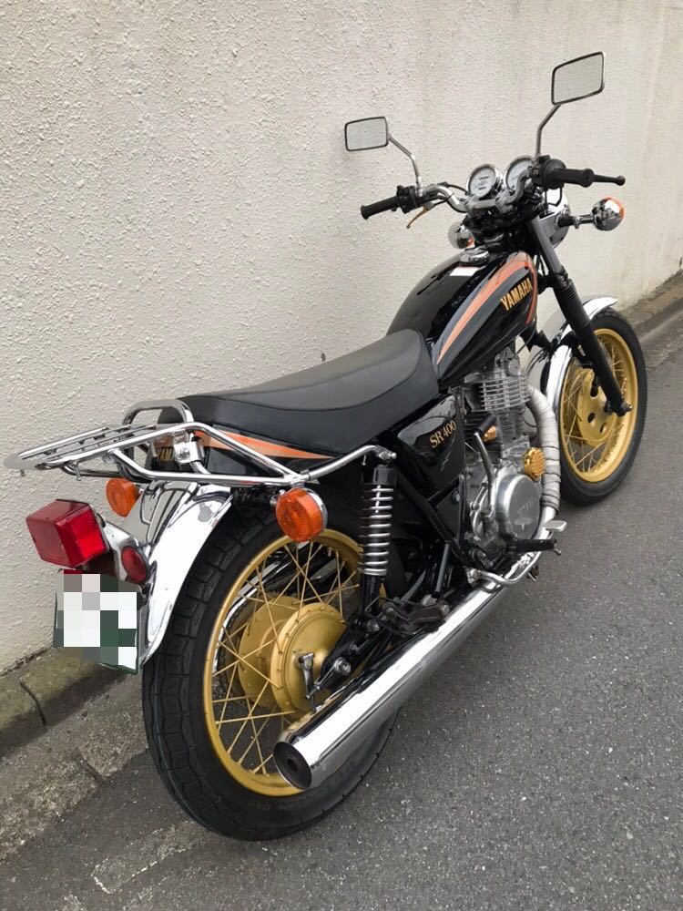 SR400 実働　人気のドラム1JR型 売切出品 SR400 実働 初期型カラー 1JR ほぼ 純正 ドラムブレーキ