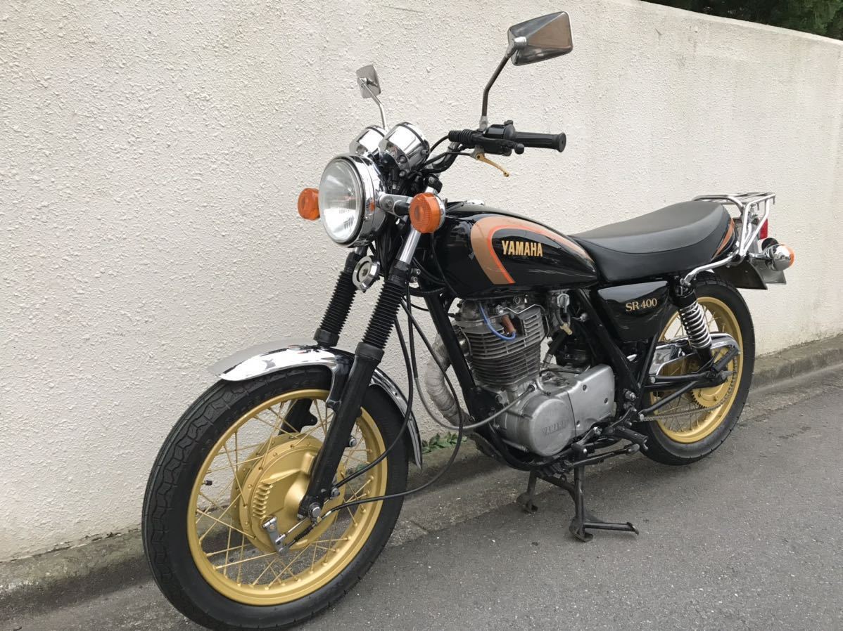 売切出品 SR400 実働 初期型カラー 1JR ほぼ 純正 ドラムブレーキ