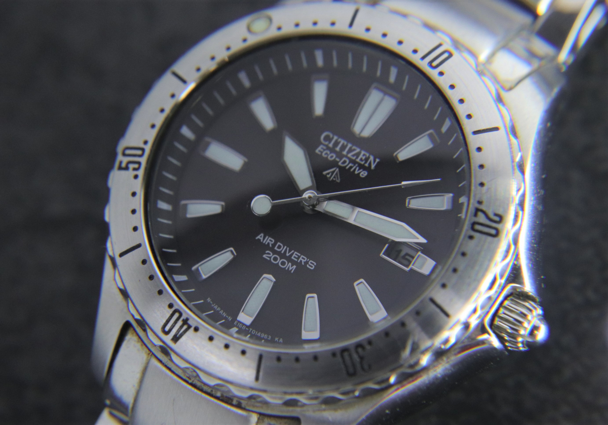 稼働品 美品】 CITIZEN ECO-DRIVE AIR DIVER