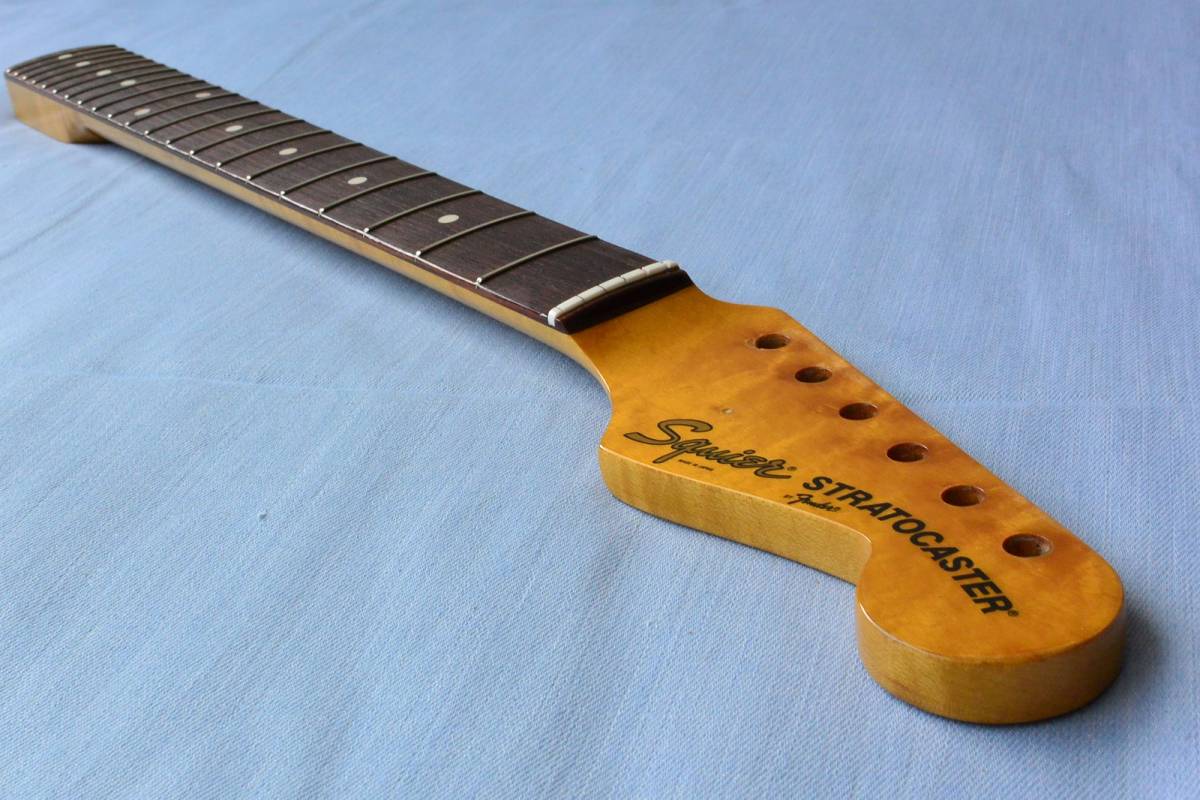 Fender Japan JV期 ラッカー再塗装 フレイムネック（トラ目模様 
