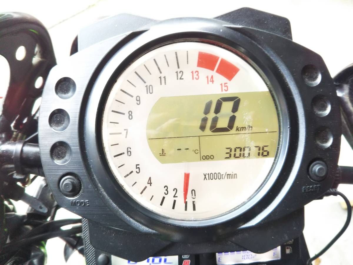 ZX-10R メーター 30076キロ 実働写真・配線先情報あり GPZ900Rに流用