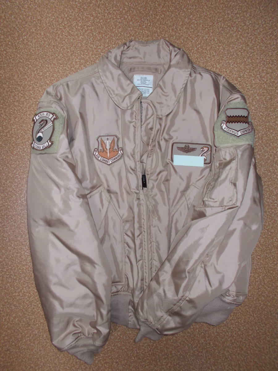 実物 CWU-45P タンカラー（デザートカラー、茶色系) 米空軍仕様 45thRS 