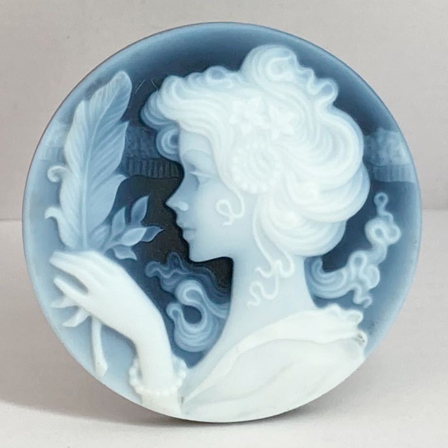【安い，新作】 ストーンカメオ 12.2g 61ct 39.94&times;39.91mm 裸石 ルース 彫刻 貴婦人 stone CAMEO ジュエリー jewelry アンティーク メノウ(カメオ)｜売買されたオークション情報、yahooの商品情報をアーカイブ公開 - カメオ
