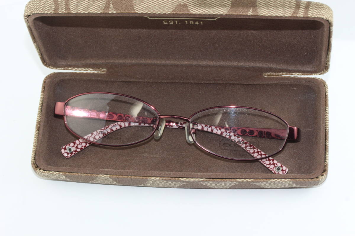 新品 品 COACH コーチ メガネフレーム レディース チタニウム MINA 901AF SHINY BORDEAUX(その他)｜売買されたオークション情報、yahooの商品情報をアーカイブ公開 - オークファン 服飾小物