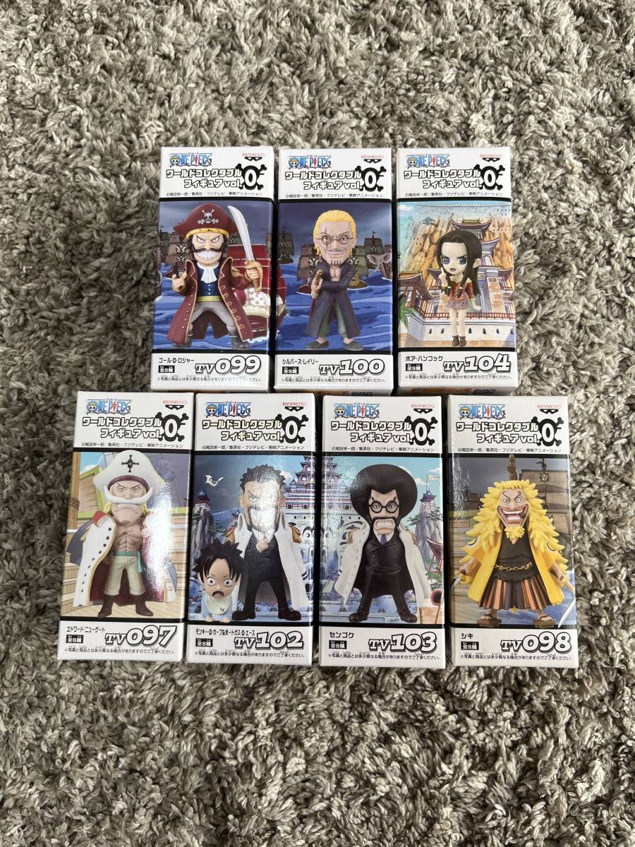 ワンピース ワールド コレクタブル フィギュア 7種 vol0 未開封。古い