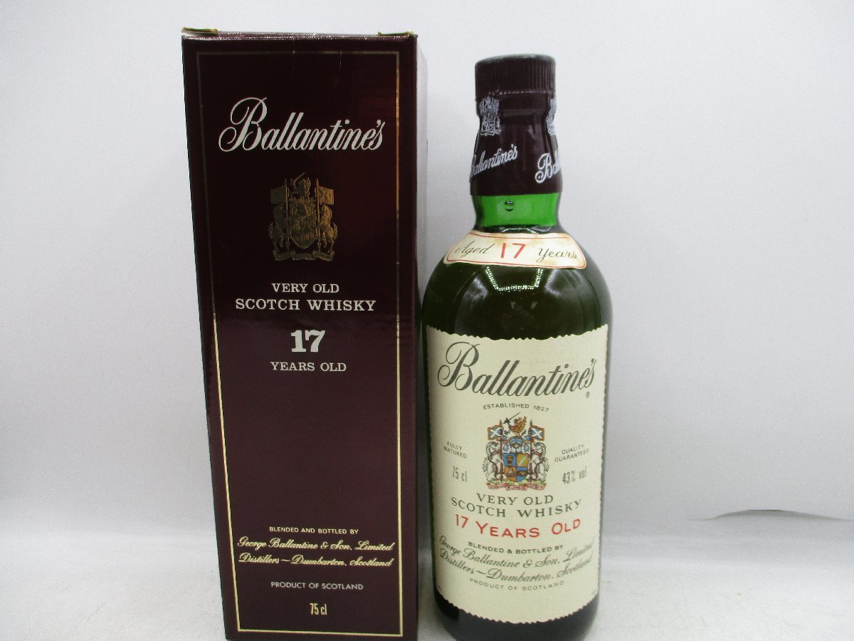同梱OK商品】BALLANTINE'S 17年 バランタイン スコッチ ウイスキー 箱
